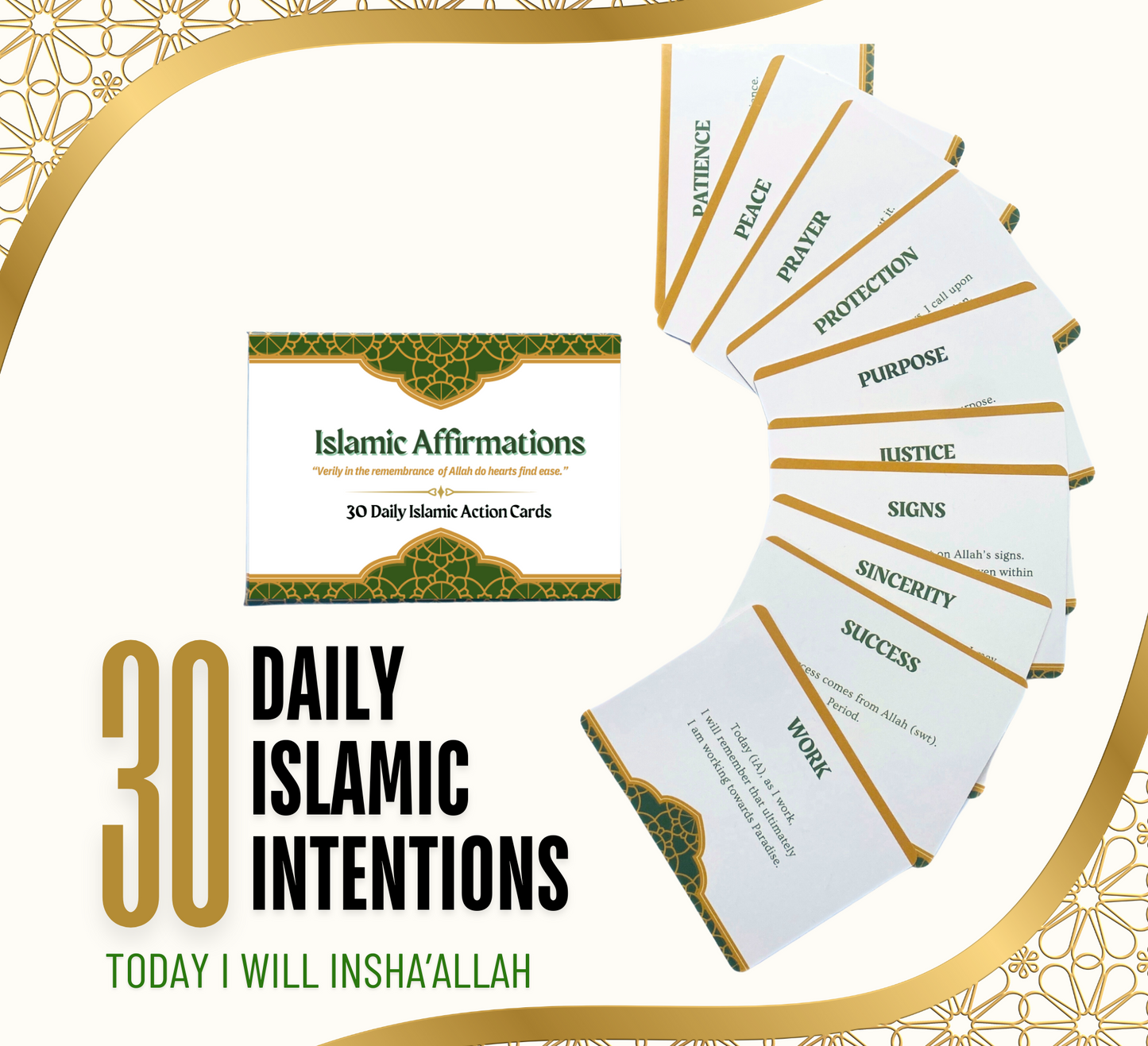 30 Daily Islamic Affirmation Cards